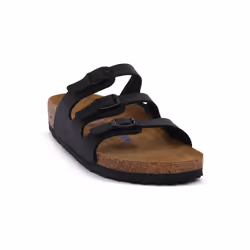 Sandales Florida Etroite Cuir Noir