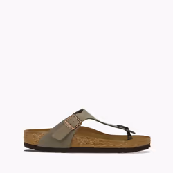 Sandales Gizeh Etroite Cuir Gris