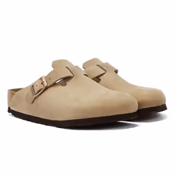 Mules Boston Normal Daim Marron