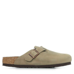 Mules Boston Etroite Cuir Beige