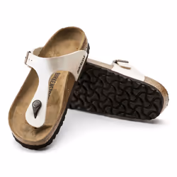 Birkenstock Gizeh Sandales Femelle Blanc