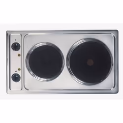 Amica KME 13135 E, Noir, Acier inoxydable, Intégré, Plaque scellée, Acier inoxydable, 2 zone(s), 2 zone(s)