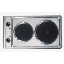 Amica KME 13135 E Noir, Acier inoxydable Intégré Plaque scellée 2 zone(s)
