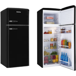 Amica KGC 15634 S réfrigérateur-congélateur Pose libre E Noir