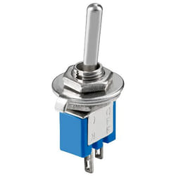 Goobay 10013 commutateur électrique Commutateur à bascule 1P Bleu, Argent