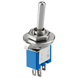 Goobay MS 244 LC commutateur électrique Bleu, Argent