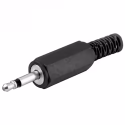 Goobay 11011, 3.5 mm, Noir, Mâle, Droit, Plastique, 10 pièce(s)
