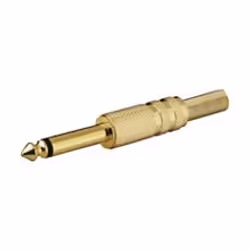 Goobay SM 63 KG, 6.35 mm, Or