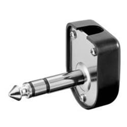 Goobay SS 63 W connecteur de fils 6,35 Noir, Argent