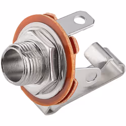 Goobay 11083, 6.35 mm, Métallique, Orange, Femelle, Droit, Métal, 1,9 cm