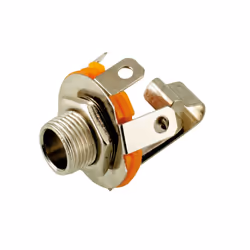 Goobay 11084, 6.35 mm, Métallique, Orange, Femelle, Droit, Métal, 1,86 cm