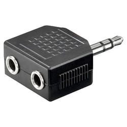 Goobay 11104 3.5 mm 2 x 3,5 mm Noir