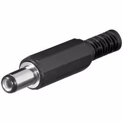 Goobay 11114, DC plug, Noir, Mâle, Droit, 2,1 mm, 5,5 mm