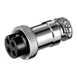 Goobay microphone jack 4-poles connecteur de fils MK 4 Argent