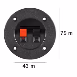 Goobay LK 02 R, Noir, Rouge, 1 pièce(s)