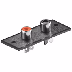Goobay CP 02, 2x RCA FM, Noir, Rouge, 1 pièce(s)