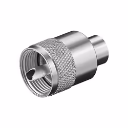 Goobay 11322, UHF, Acier inoxydable, Droit, Métal, 75 Ohm, 5,3 mm