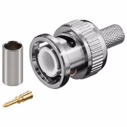 Goobay 11334, B, Argent, 75 Ohm, 1 pièce(s), Sac en polyéthylène