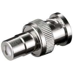 Goobay 11353 changeur de genre de câble BNC RCA Argent