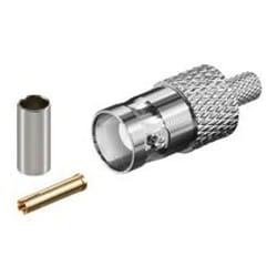 Goobay BNC-Connector connecteur de fils Argent