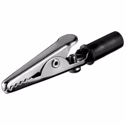 Goobay 11412, Alligator Clip, Noir, Femelle, Droit, Métal, 50 V