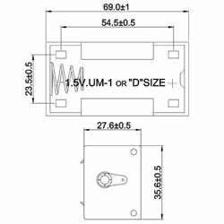 Goobay BH D 1xL Support passif Noir