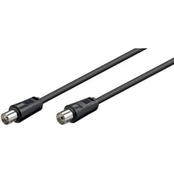 Goobay 11509 câble coaxial 0,5 m Noir