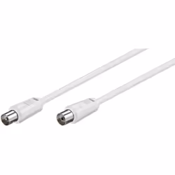 Goobay 11511 câble coaxial 2,5 m Blanc