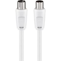 Goobay 11512 câble coaxial 5 m Blanc