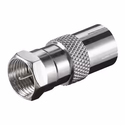 Goobay WE 1170, BNC-F M &gt; IEC 9.5mm, Acier inoxydable, 1 pièce(s)