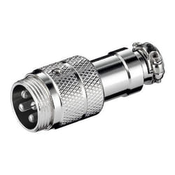Goobay 11681 connecteur de fils DIN 4 pin M Acier inoxydable