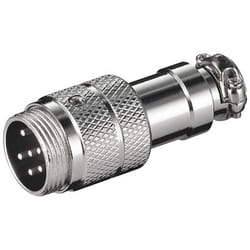 Goobay 11682 connecteur de fils DIN 6 pin M Acier inoxydable