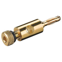 Goobay 11683 connecteur de fils Banana Or