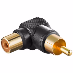 Goobay 11685, RCA, RCA, Noir, Or