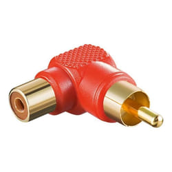 Goobay 11686 changeur de genre de câble RCA Rouge