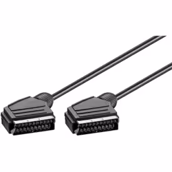 Goobay 11702, 1,5 m, SCART (21-pin), SCART (21-pin), Mâle, Mâle, Nickel