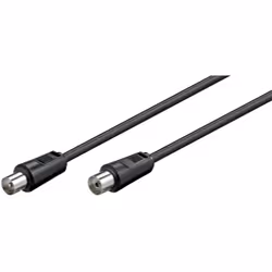 Goobay 11720 câble coaxial 3C-2V 1,5 m Noir