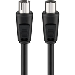 Goobay 11723 câble coaxial 3C-2V 5 m Noir