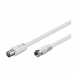 Goobay AKFT 150 1.5m, 1,5 m, Coaxial, SAT, Blanc