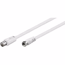 Goobay 11727, 3,5 m, IEC, IEC, Blanc