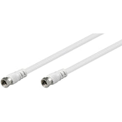 Goobay 11867 câble coaxial 20 m F Blanc