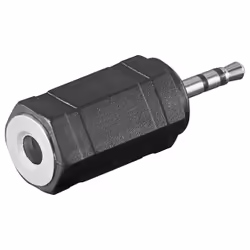 Goobay 11897, 2.5 mm, 3,5 mm, Noir