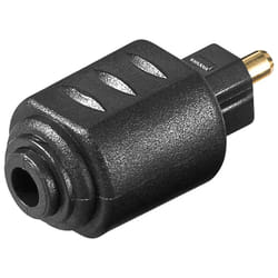 Goobay 11924 toslink 3,5 mm Noir