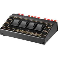 Goobay 11934 commutateur audio Noir
