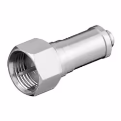 Goobay 11948, Type F, Type F, Nickel, 75 Ohm, Zinc, Zinc