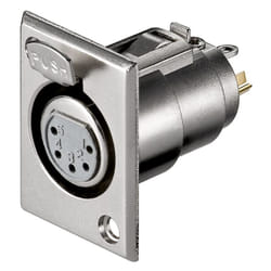 Goobay 11971 prise de courant XLR Gris