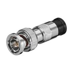 Goobay BNC K Kompression connecteur de fils Acier inoxydable