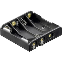 Support de pile 4x LR3 (aaa) Goobay 12468 raccordement à souder (l x l x h) 52 x 49 x 13 mm X96720