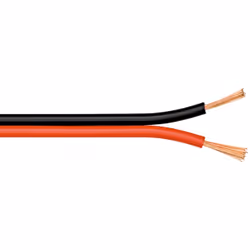 Goobay 15081, Cuivre sans oxygène, 50 m, Noir, Rouge