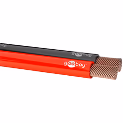 Goobay 15084 câble audio 100 m Noir, Rouge